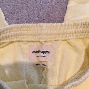 Madhappy lemon ice Terry raw hem sweatpants